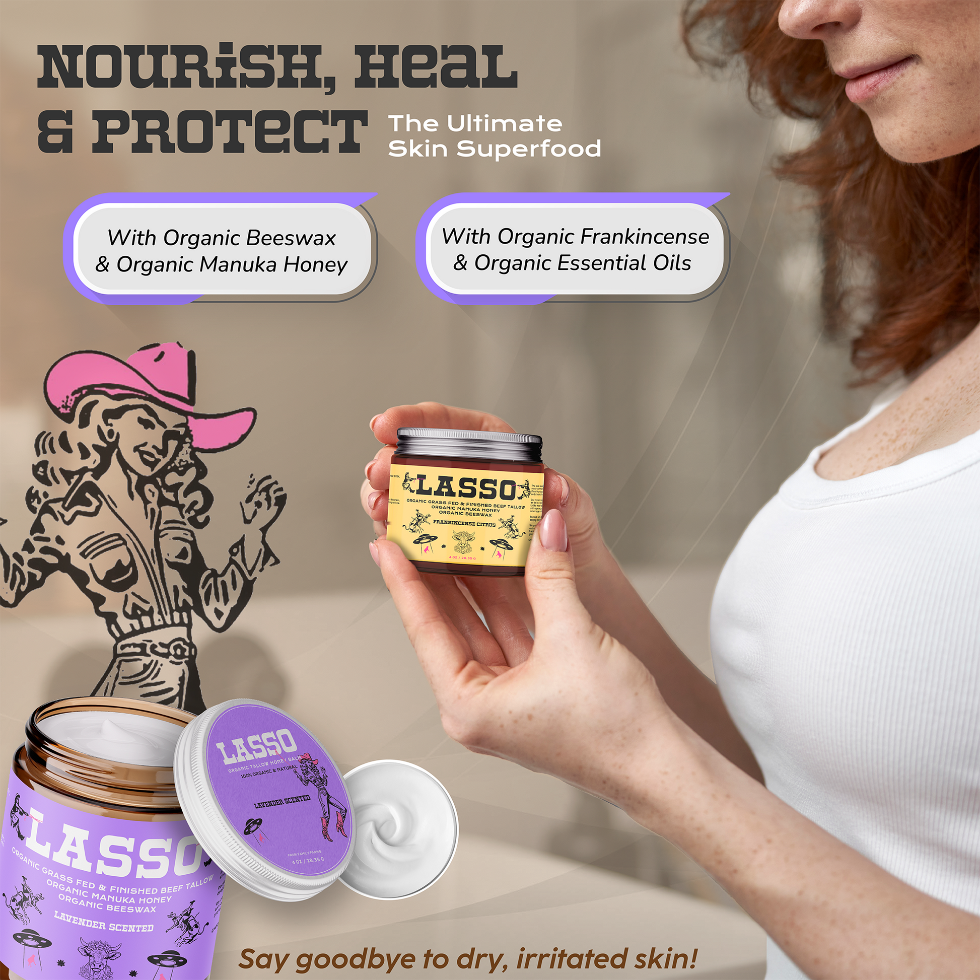 organic grass-fed beef tallow balm