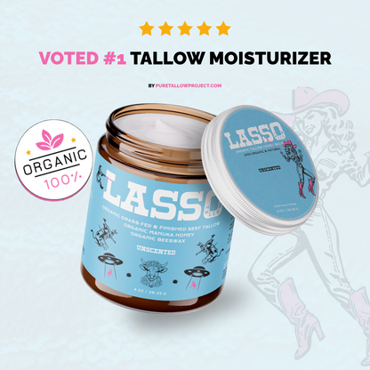 LASSO TALLOW Organic Tallow & Manuka Honey Moisturizer