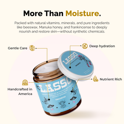 LASSO TALLOW Organic Tallow & Manuka Honey Moisturizer
