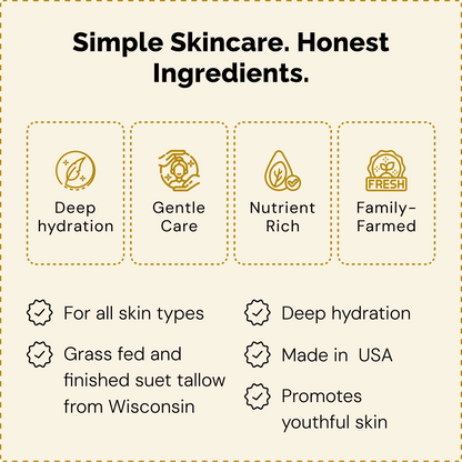 Organic Tallow & Manuka Honey Moisturizer