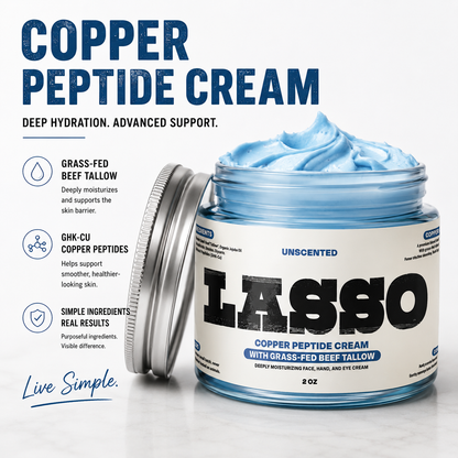 [PRE-ORDER] LASSO Copper Peptide & Tallow Moisturizer | GHK-Cu Face Cream
