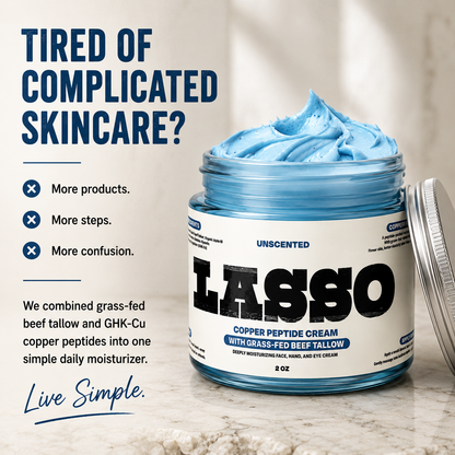 [PRE-ORDER] LASSO Copper Peptide & Tallow Moisturizer | GHK-Cu Face Cream