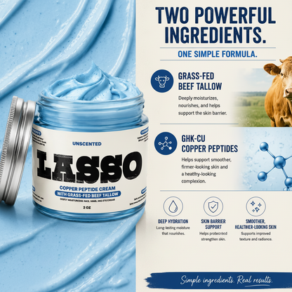 [PRE-ORDER] LASSO Copper Peptide & Tallow Moisturizer | GHK-Cu Face Cream