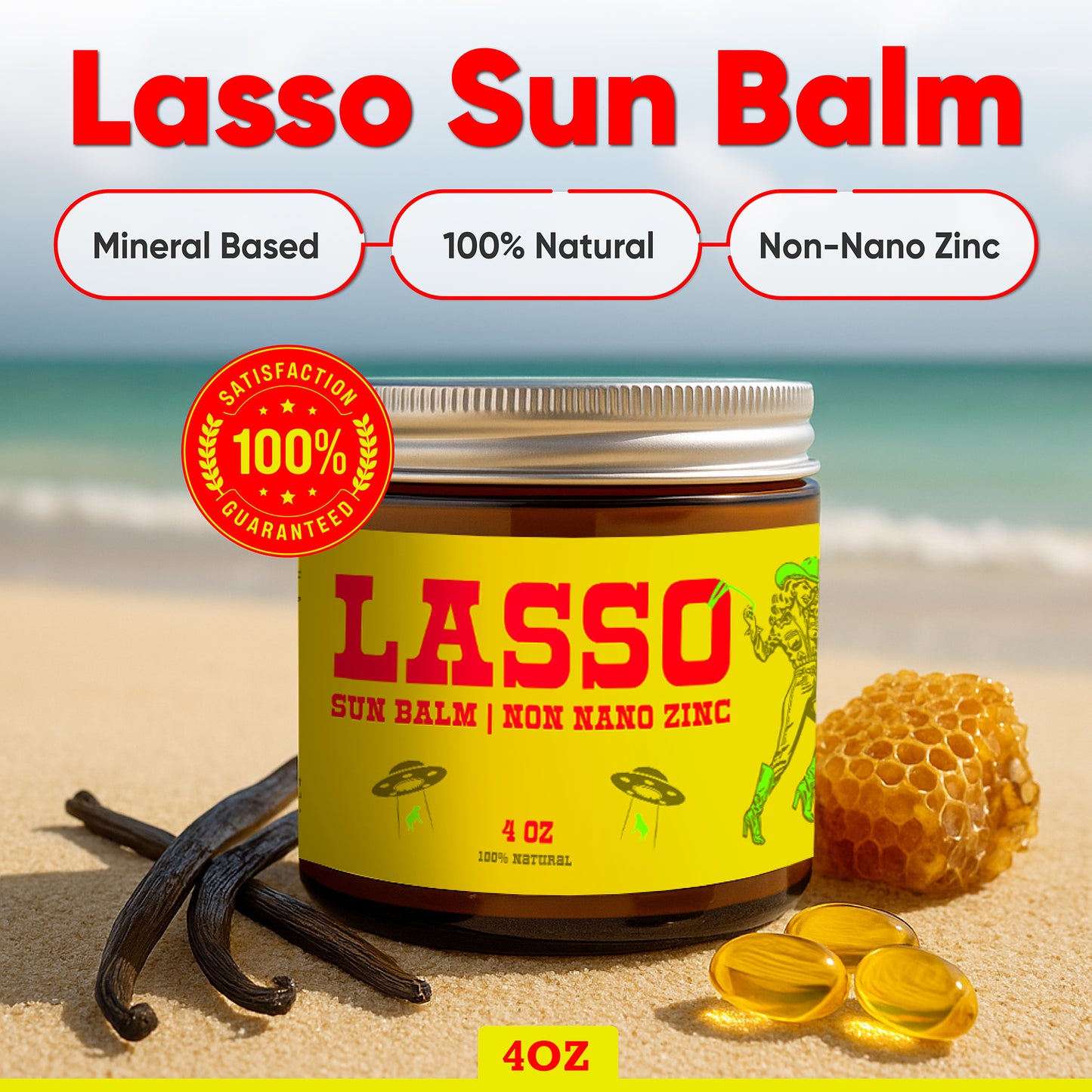 Lasso Zinc Sun Balm – Natural Tallow Mineral Sunscreen