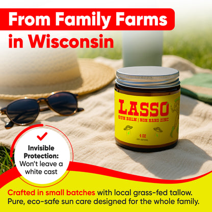 Lasso Zinc Sun Balm – Natural Tallow Mineral Sunscreen