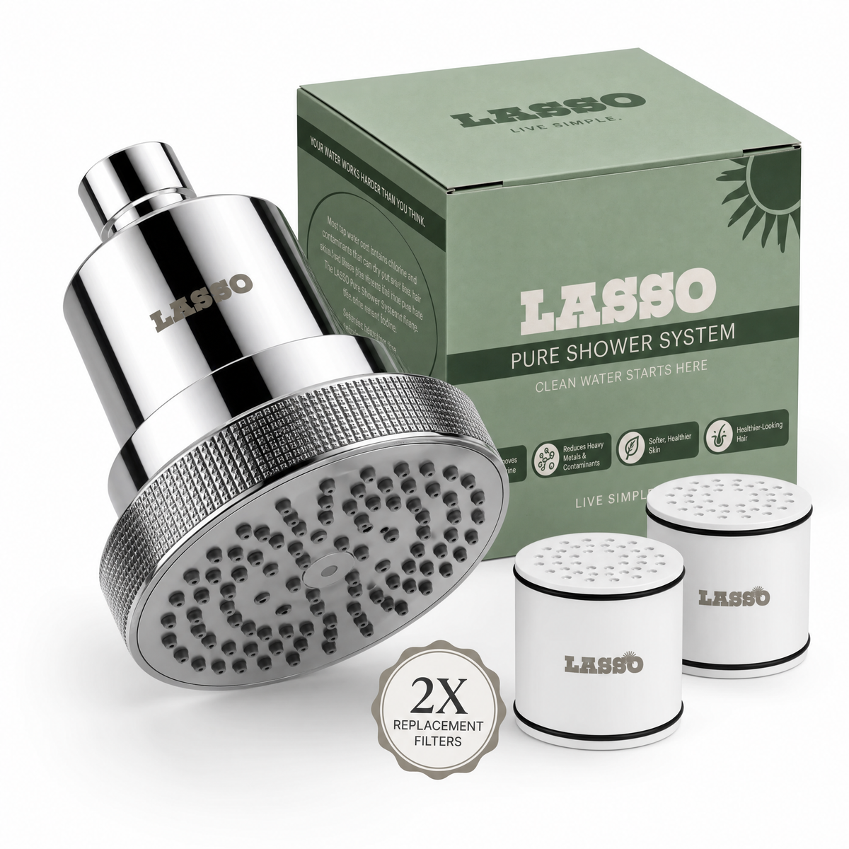 LASSO Pure Shower System With 2 Filters