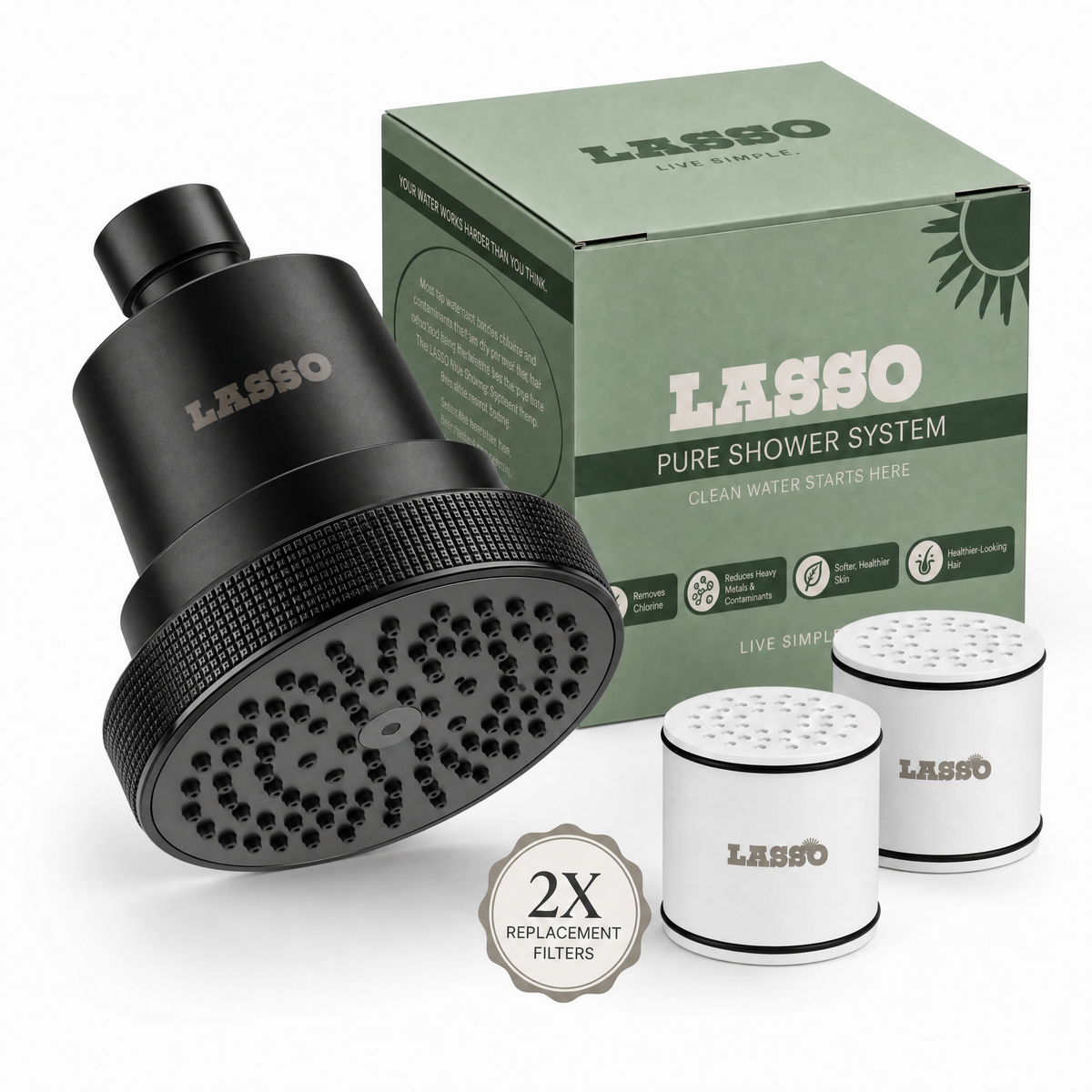 LASSO Pure Shower System With 2 Filters